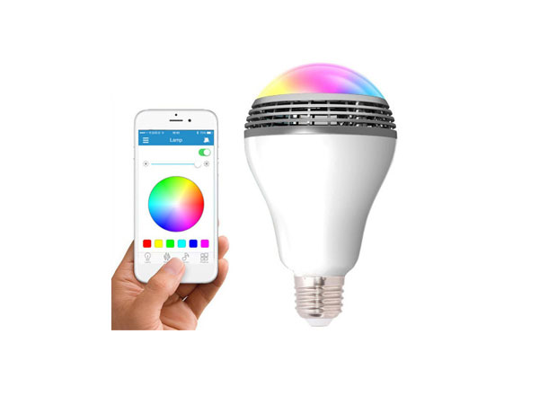 RGB LED bulb with Smart APP BT speaker