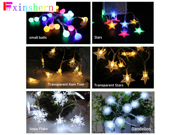 Christmas decorations string lights