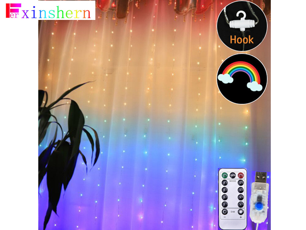 Rainbow Curtain Lamp 3*3