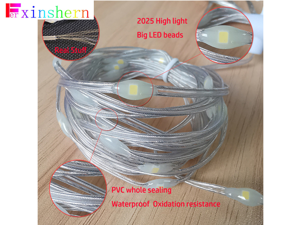 3*3 rubber-covered wire curtain light